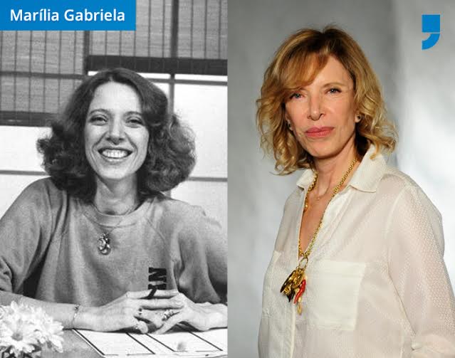 Nos anos 80, a jornalista Marília Gabriela bombava muito no comando do programa 