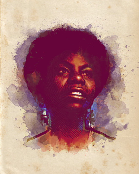 Ilustração de Nina Simone