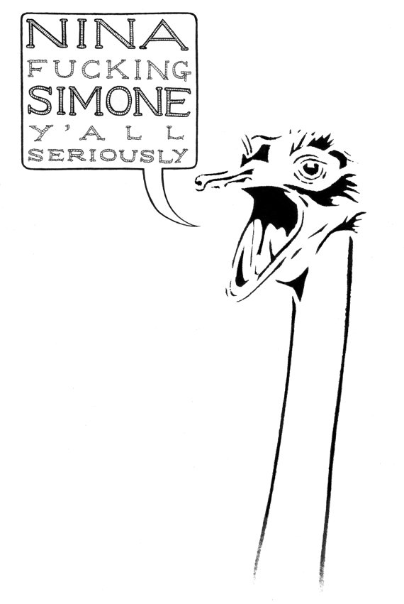 Gravura da Nina Simone