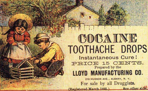 Esse é um anúncio típico dos anos 20 e 30, quando se vendia cocaína como remédio nas “pharmacias”. Hoje em dia, no entanto, soa bem errado: “Cocaína, cura instantânea”