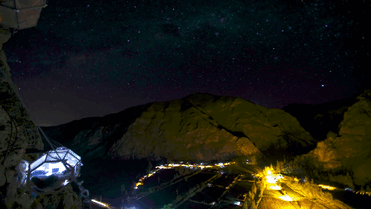 As cabines ficam na região do Vale Sagrado, perto de Cuzco, conhecida pela beleza natural