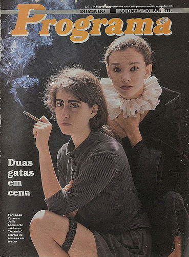 No teatro, Fernanda também privilegiava o drama: Orlando (1990) com direção de Bia Lessa, era baseado no romance mega dark escrito por ninguém menos que Virginia Wolf!