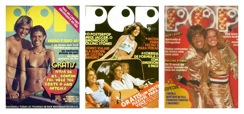 Inicialmente batizada de Geração Pop, logo virou apenas Pop. Entre 1972 e 79, era a principal fonte de informação da cultura jovem. Suas capas tornaram-se antológicas (que tal Monique Evans na primeira capa à esquerda?)