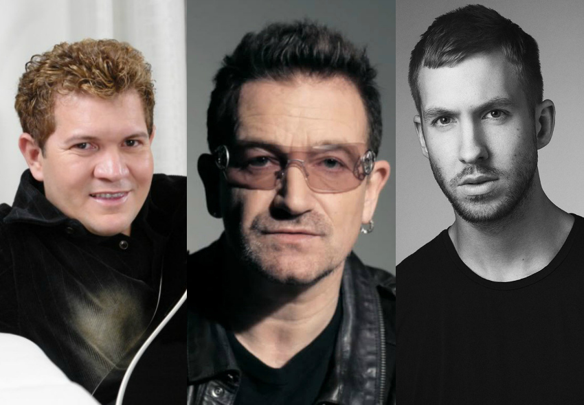 Chimbinha, Bono Vox e Calvin Harris