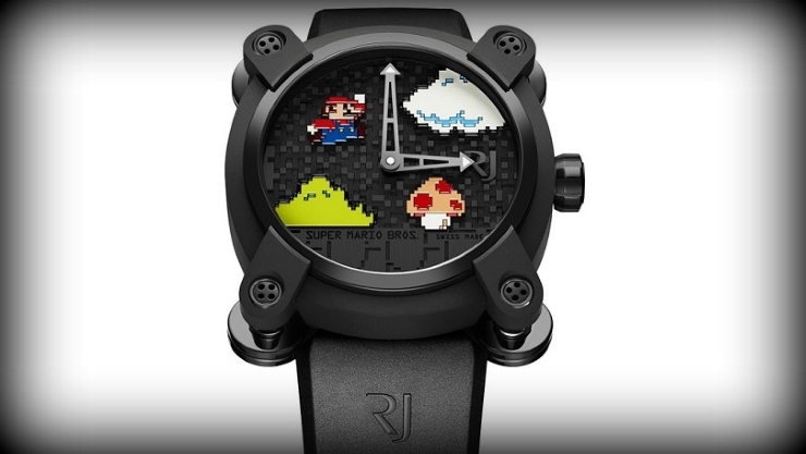 Se você curte o personagem Mario, pode até achar bonito o relógio criado por Romain Jerome, mas não vai querer desembolsar os R$ 74 mil que ele pede por este item. Apenas 85 peças foram feitas.
