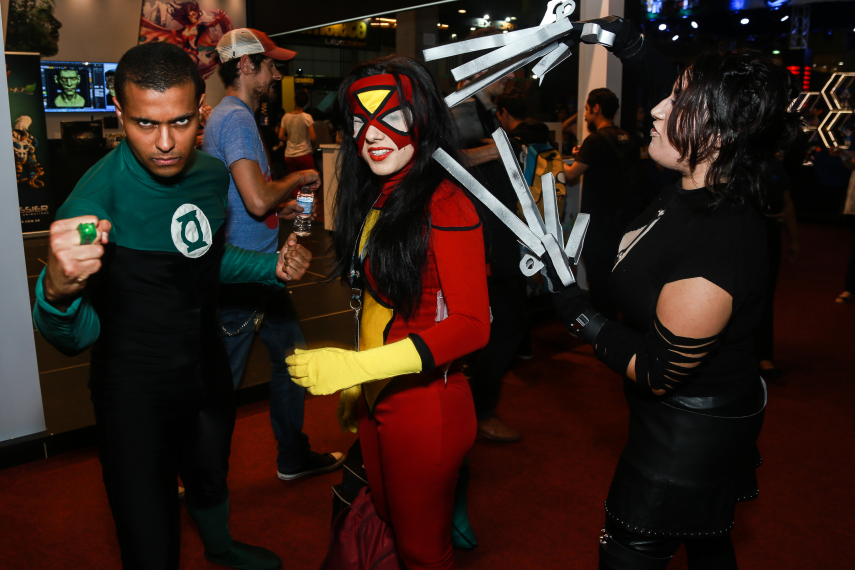 Público cosplayer caprichou no figurino para participar da segunda edição da feira geek, em São Paulo