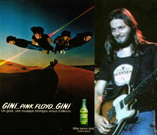 A turnê pela França aconteceu em 1974, e durante ela David Gilmour usou uma camiseta da marca de cervejas Guiness no palco só para irritar a patrocinadora Gini.