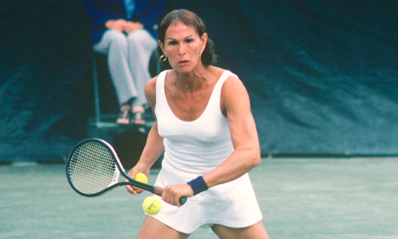 A tenista foi uma tenista transexual que ficou famosa nos EUA na década de 1970