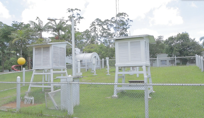 Estação meteorológica é usada para pesquisas
