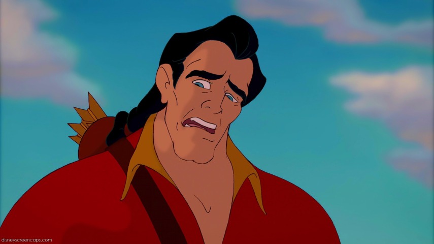 Gaston, de A Bela e a Fera: vilão arrogante e presunçoso