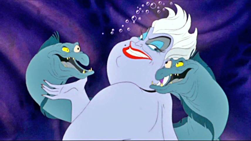 Ursula, de A Pequena Sereia: bruxa vaidosa e manipuladora