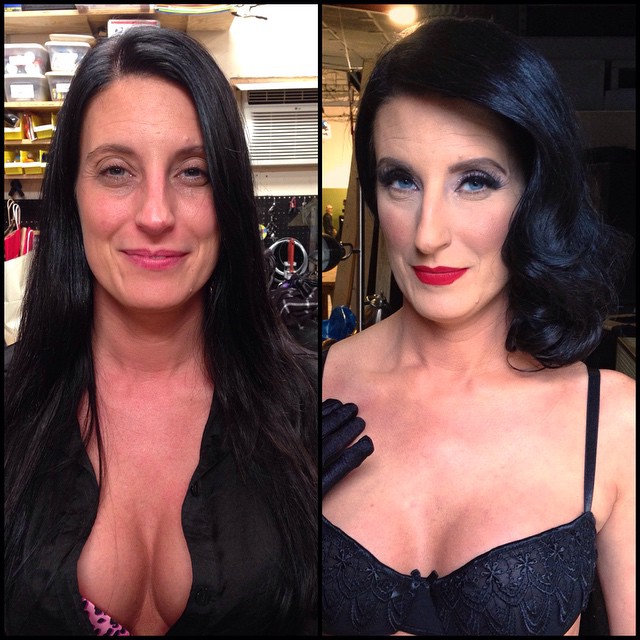 Maquiadora mostra no Instagram o antes e depois da maquiagem das atrizes de filmes adultos