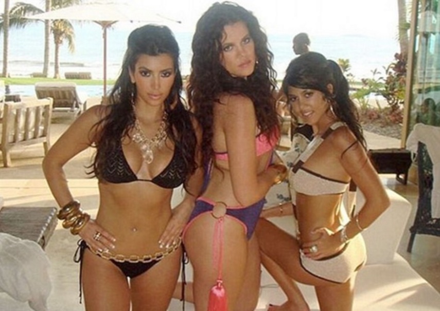 Kim abriu o baú de fotos das gravações da primeira temporada de 'Keeping Up with the Kardashians', que foi ao ar em 2007.