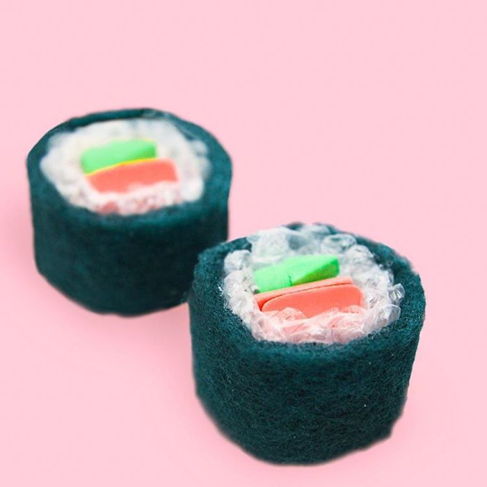 Sushi de plástico bolha