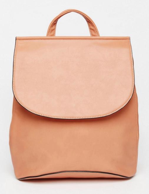 Asos Clean Curved Backpack, $46