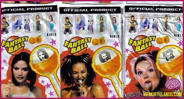 Esses pirulitos fizeram a alegria de fãs das Spice Girls. Era uma figurinha melhor que a outra!