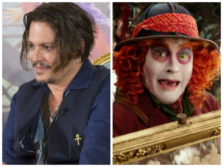 Johnny Depp em 'Alice Através do Espelho'