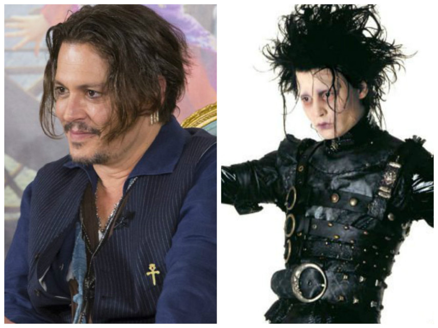Johnny Depp em 'Edward Mãos de Tesoura'