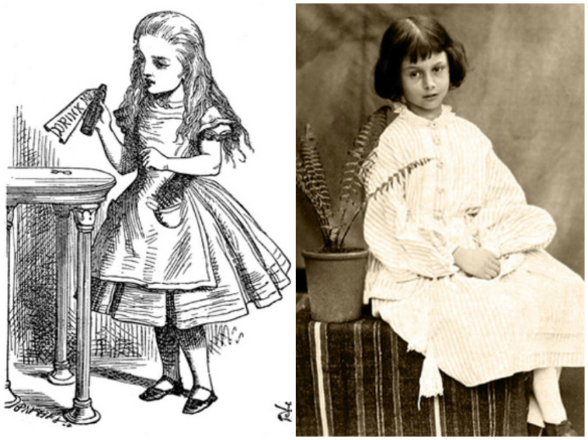 A personagem de Alice no País das Maravilhas foi inspirada em uma pessoa que existiu de verdade, a jovem Alice Liddell. Lewis Carroll era muito próximo da família da pequena. Ele costumava tirar muitas fotos da menina quando ela era pequena. Muito já se falou sobre a suposta pedofilia do Lewis Carroll