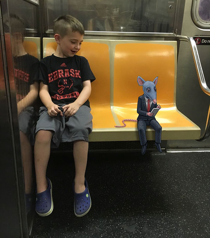 Para acompanhar as crianções de Ben Rubin é só seguir @subwaydoodle no Instagram