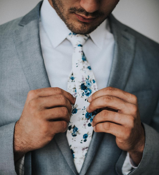 Gravata floral da grife americana Dazi
