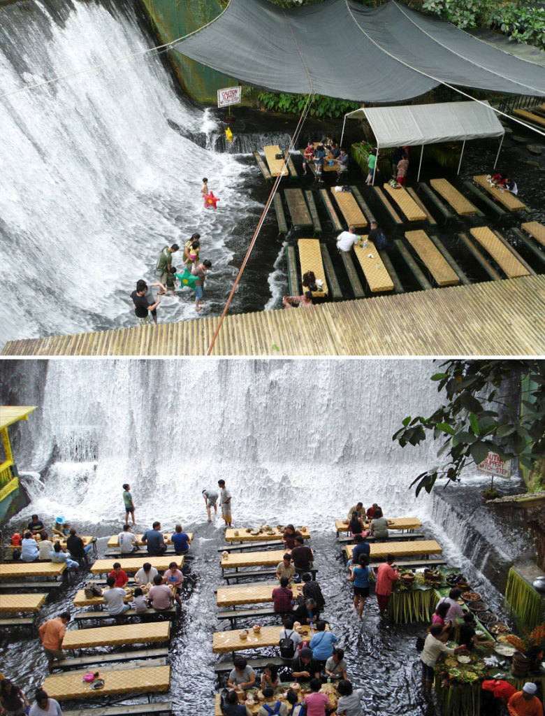Labassin Waterfall Restaurant, Villa Escudero Resort (Filipinas)