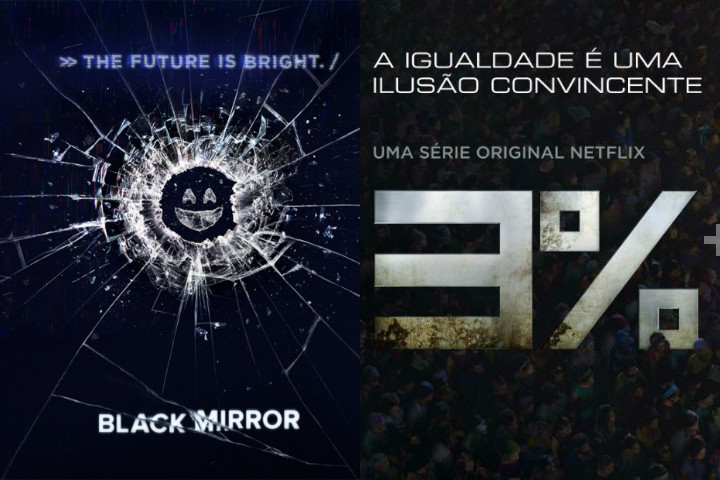 Super bombada, a série do Reino Unido, Black Mirror (2011) apresenta o lado obscuro da vida atrelada à tecnologia. Semelhanças - Séries de um futuro distópico no qual a tecnologia é fundamental