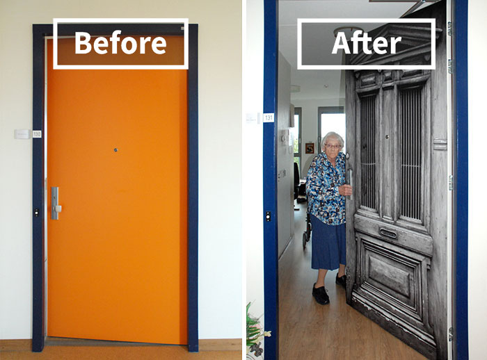 Parte do lucro da empresa True Doors vai para ajudar pacientes com demência. A True Door 