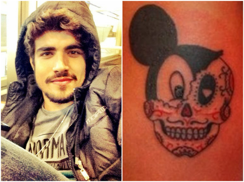 Durante o Carnaval de 2013, Caio Castro tatuou esse Mickey com o tatuador Ami James, do Miami Ink. Segundo Caio, significa que no fim de tudo, todos somos iguais