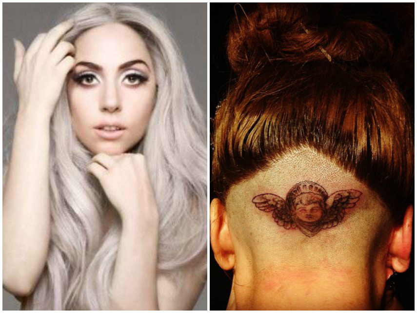 Lady Gaga tem esse querubim aí na cabeça...