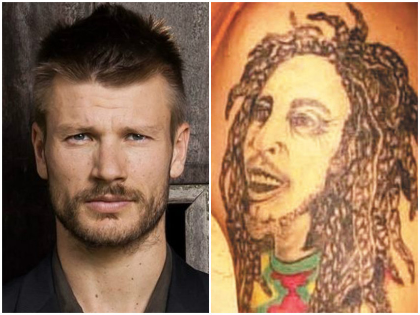 Rodrigo Hilbert tem uma tatuagem que faria Bob Marley chorar