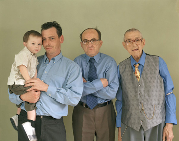 Retratos de famílias reúnem gerações