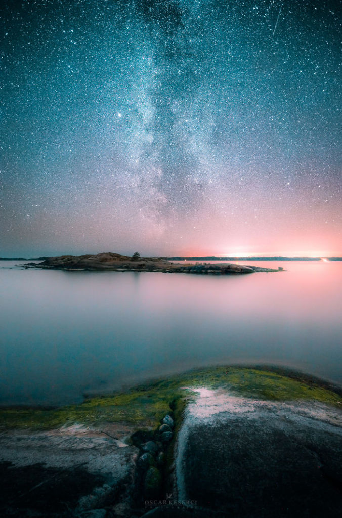Oscar Keserci passou dois anos fotografando o céu da Finlândia para seu projeto 