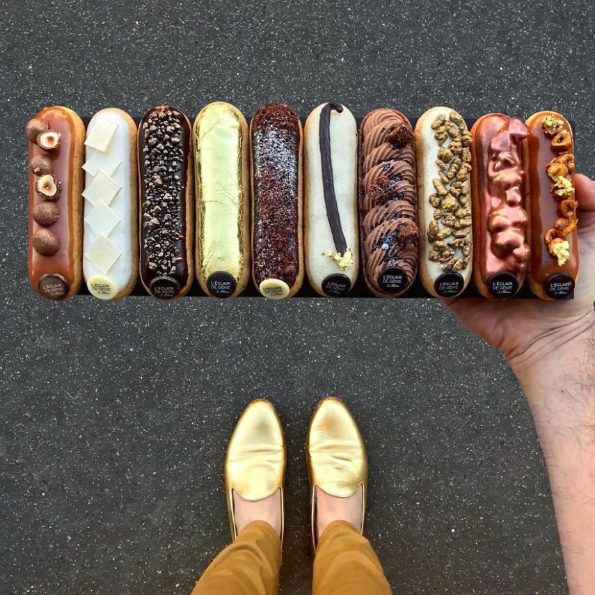 O chef Tal Spiegel percorre as ruas de Paris em busca de doces e sobremesas que lembram alguns de seus sapatos mais estilosos. E não é que faz sentido?