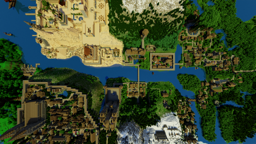 Veja o universo fantástico de jogador no Minecraft