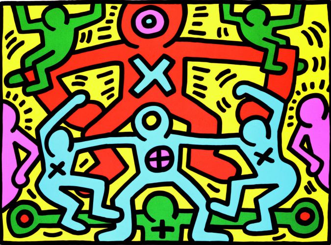 Exemplo da arte de Keith Haring