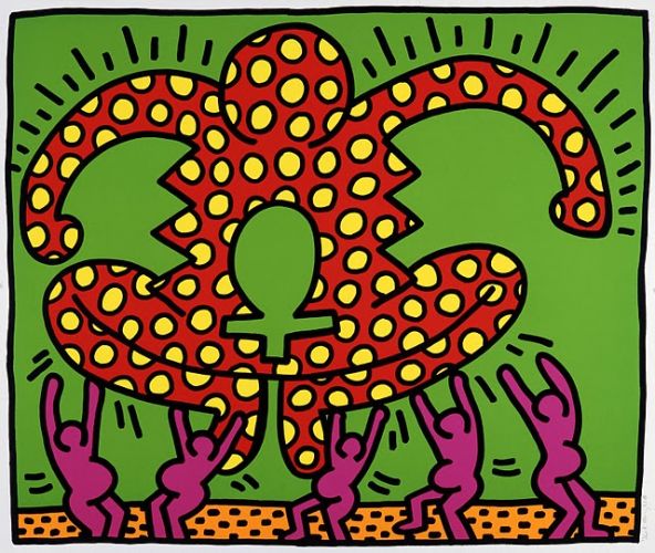 Outro exemplo da street art de Keith Haring