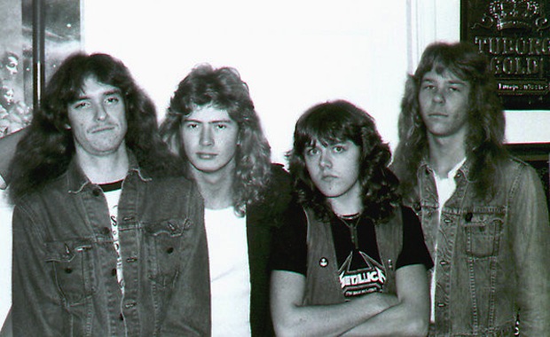 Com Dave Mustaine e Cliff Burton na formação
