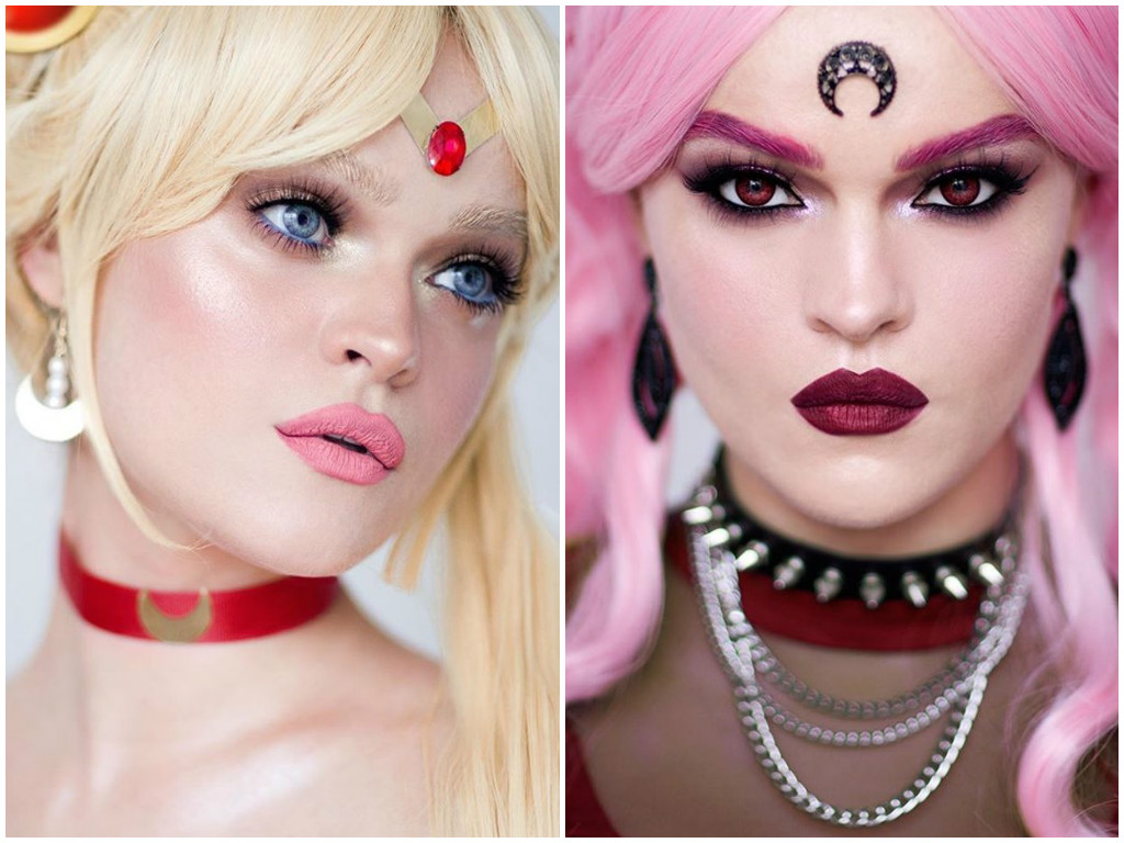 Maquiadora se transforma em personagens de Sailor Moon