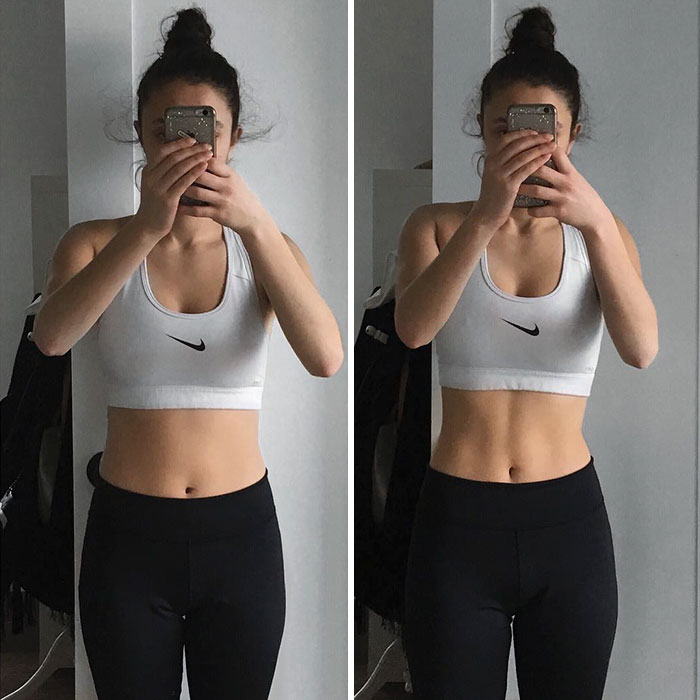 Sabe aquela barriguinha chapada? Blogueiras fitness do Instagram provam que tudo não passa de uma boa postura e um pouco de luz, na medida certa. Um viva às dobrinhas!