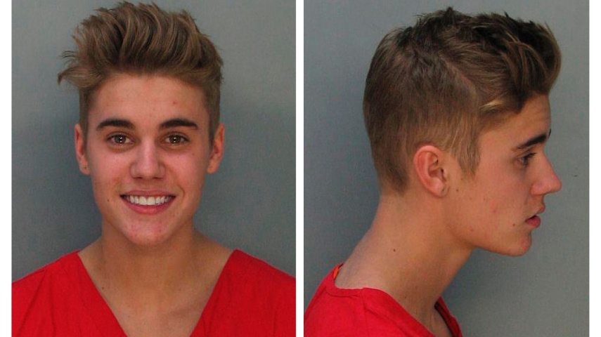Sob acusação de dirigir sob efeito de drogas e álcool, resistir à prisão e dirigir com habilitação vencida, Justin ficou preso por mais de oito horas em Miami, em janeiro de 2014.