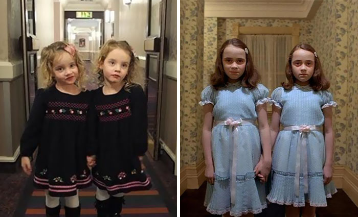 Gêmeas assustaram pessoas em hotel