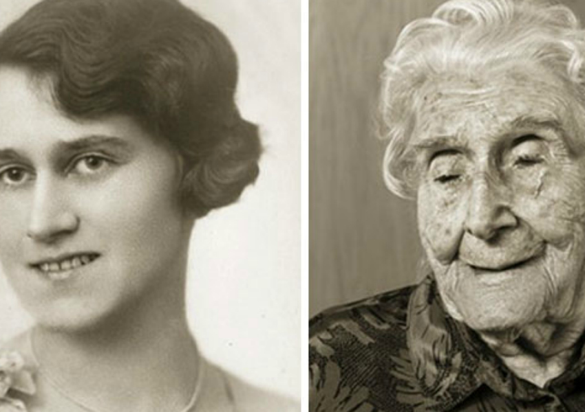 Antes e depois de pessoas que passaram dos 100 anos