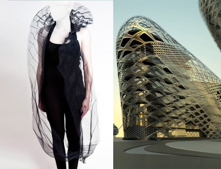 Imagens lado a lado revelam o quanto alta costura é inspirada pela arquitetura