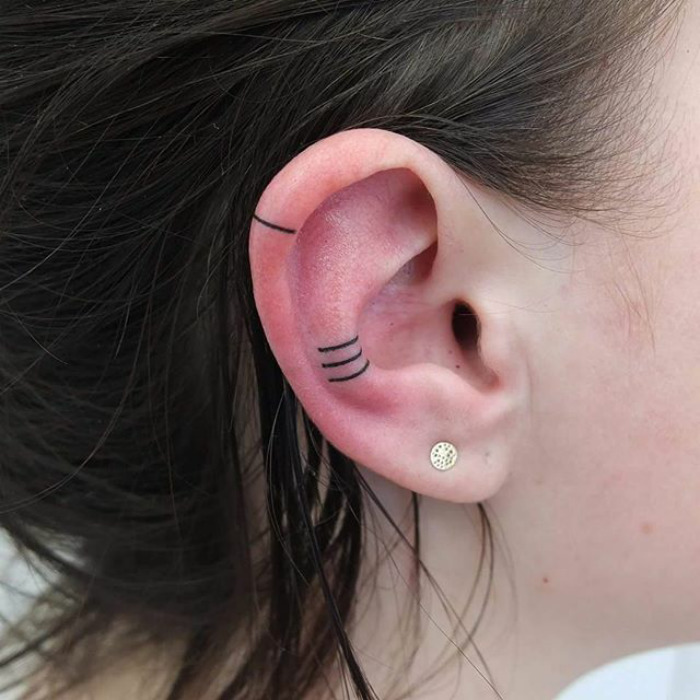 Ideias para quem sonha em tatuar a orelha!