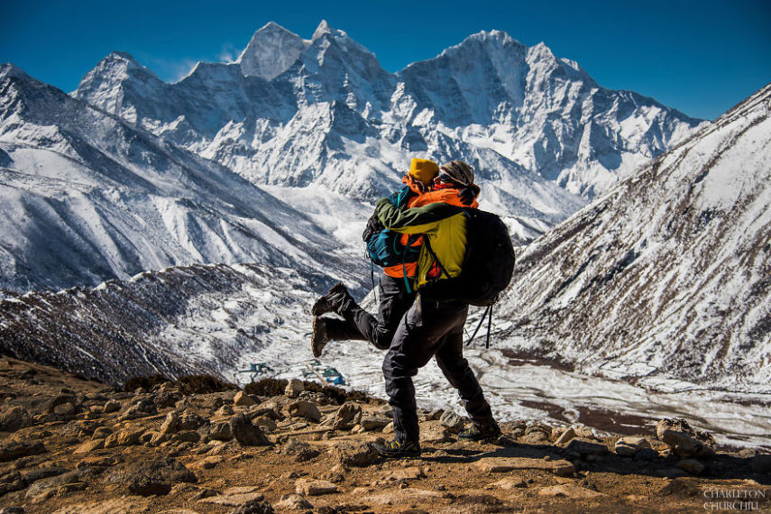 Eles se preparam e treinaram por quase um ano antes de escalar até o acampamento base do Everest