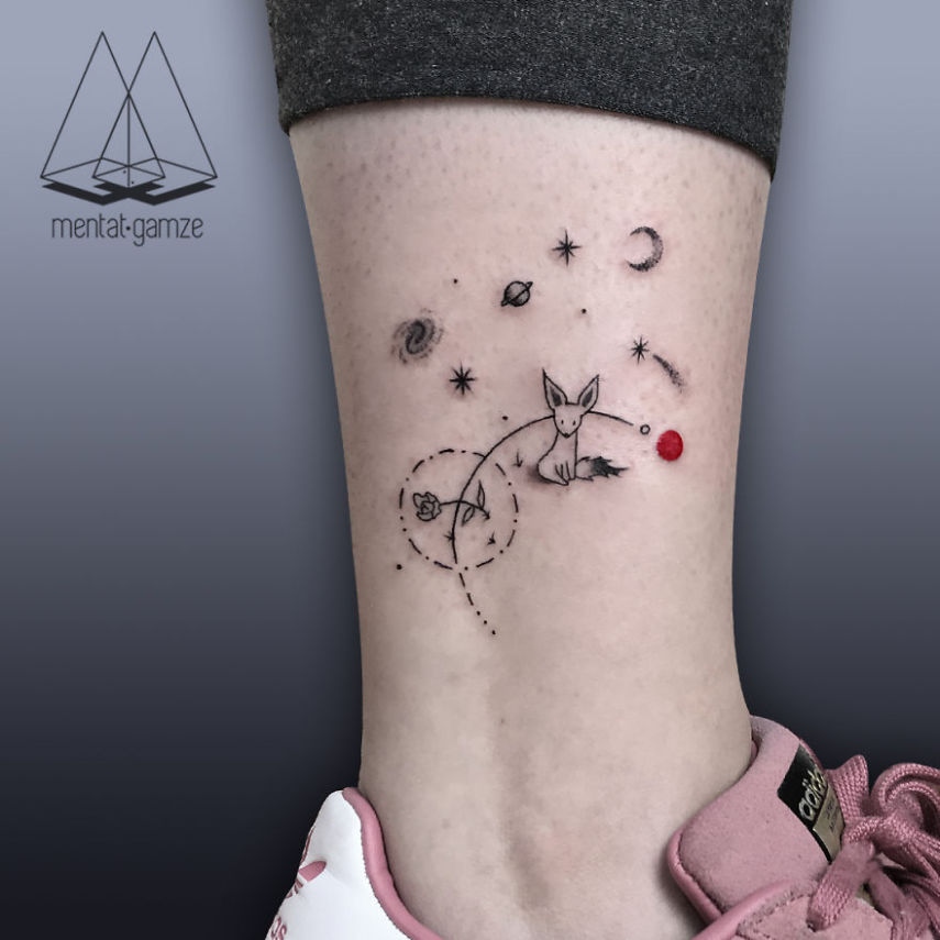 Artista cria tattoos incríveis com marca registrada: o círculo vermelho