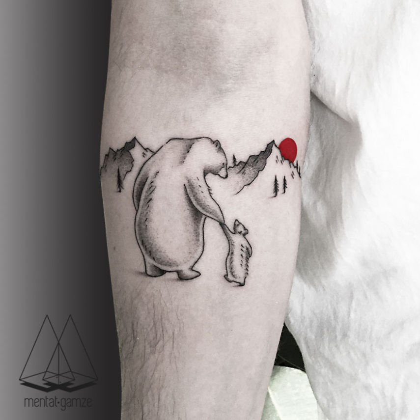 Artista cria tattoos incríveis com marca registrada: o círculo vermelho
