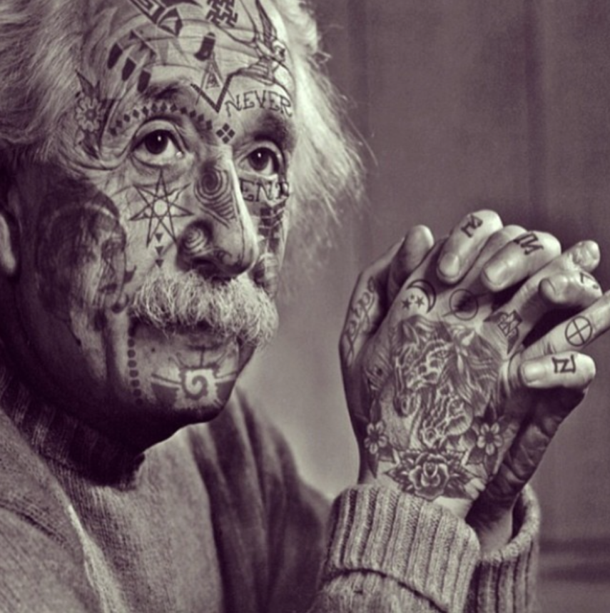 Artista transforma celebridades em rebeldes tatuados