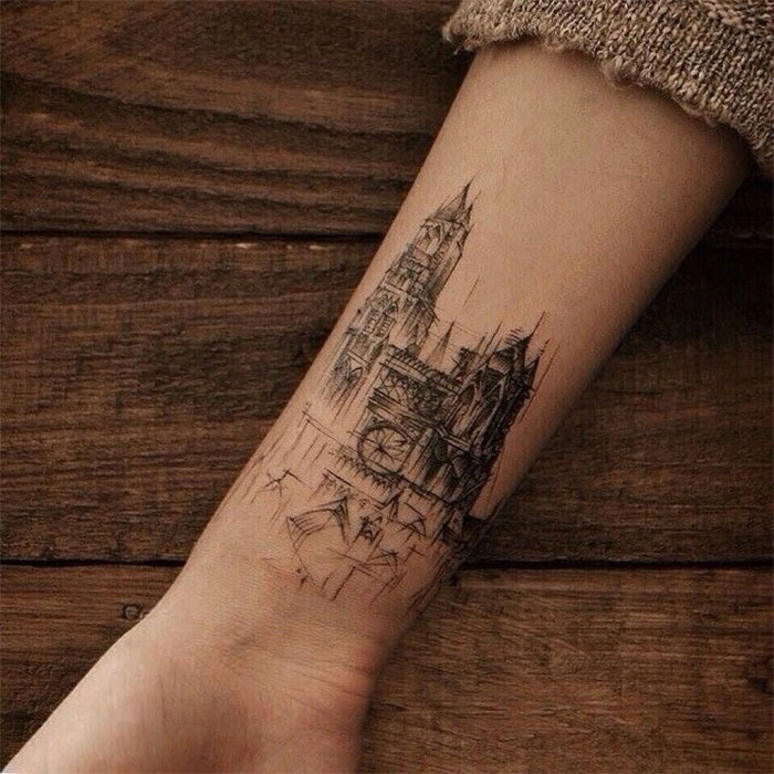 Tatuagem inspiradas na arquitetura vão te inspirar